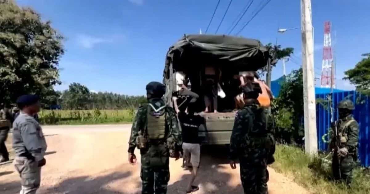 Nearly 700 Flee to Thailand After Myanmar Raid on Cybercrime Compound