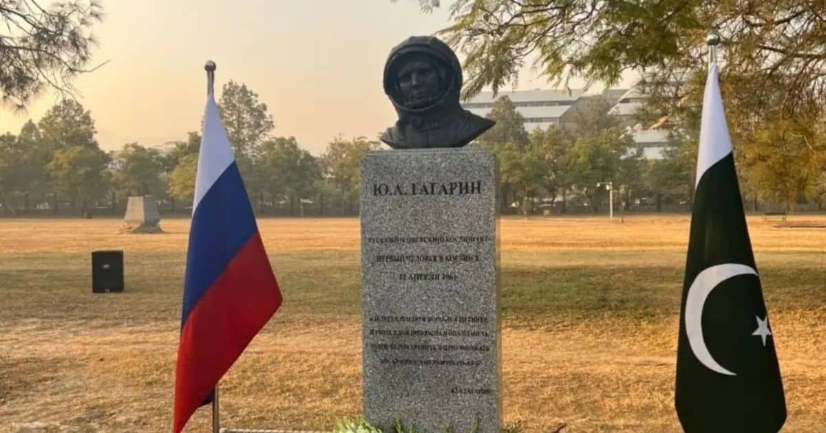 Monument to Cosmonaut Yuri Gagarin Unveiled in Islamabad’s Fatima Jinnah Park