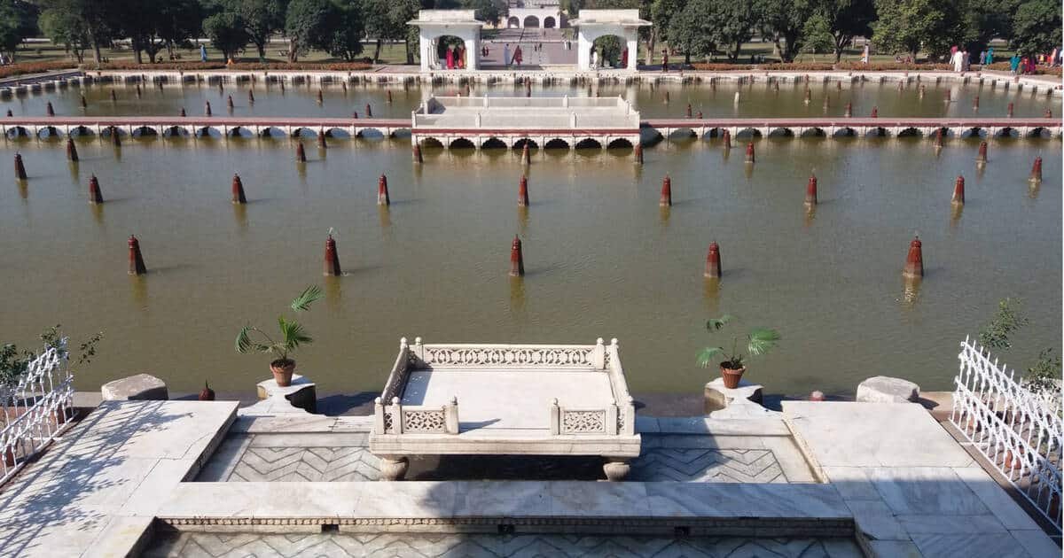 The image showcases Shalamar Gardens, one of UNESCO Praises Conservated of Lahore's Crown Jewels .