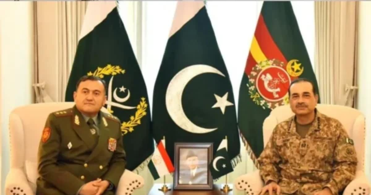 Tajik Defence Minister, COAS Munir Discuss Regional Security, Defence Cooperation at GHQ