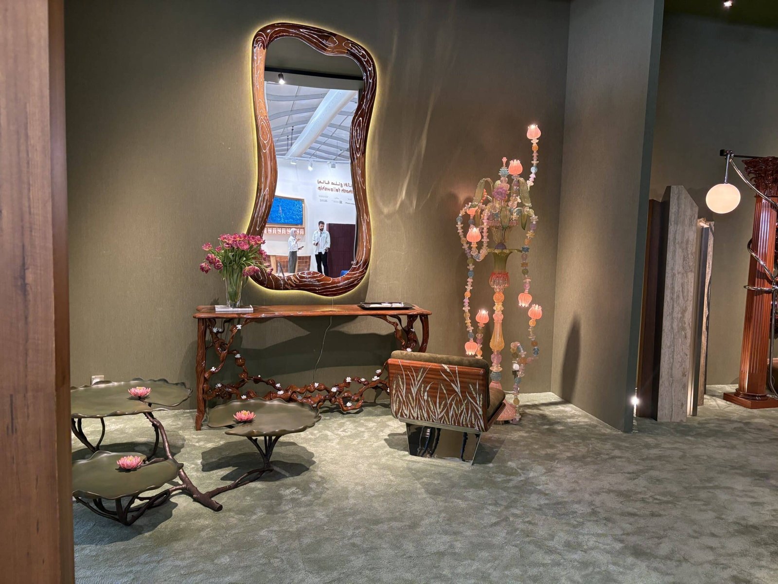The image shows an installation from Dubai Design Week, 2025.