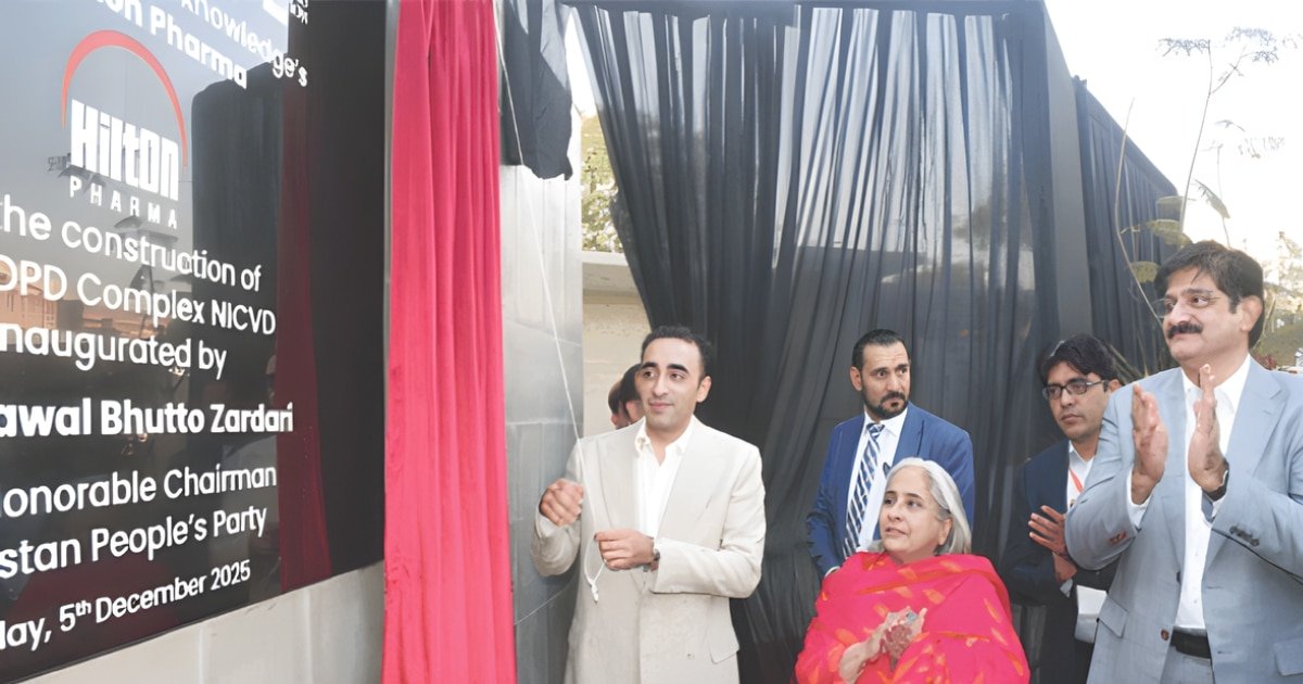 Bilawal inaugurates new Rs1.2bn OPD block at NICVD, calls for major tax reforms