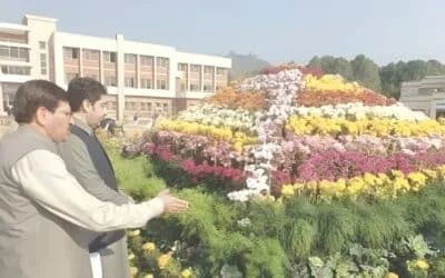 Bloom of Resilience: Malakand University’s Silver Jubilee Kicks Off with Symbolic Chrysanthemum Show