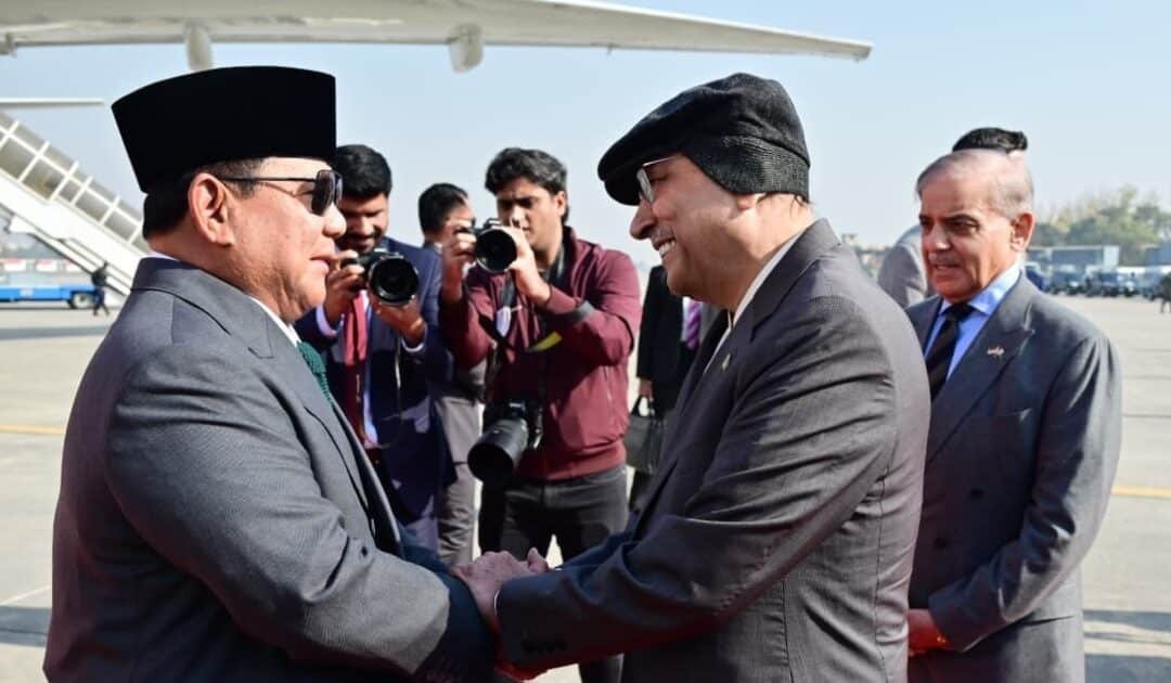 Indonesian President Prabowo Subianto Arrives in Islamabad for Two-Day Official Visit