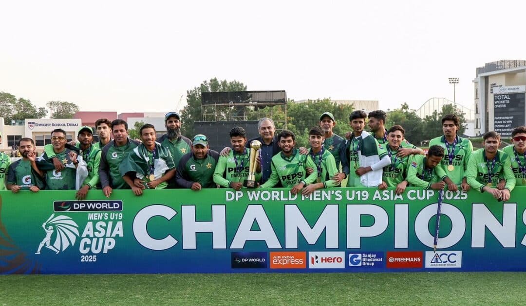 Pakistan Under-19 Team Clinches Asia Cup Title with Dominant Win Over India