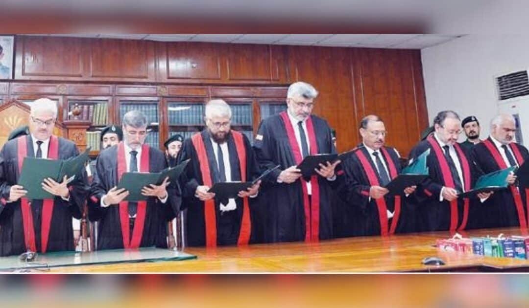 Six Newly-Confirmed Judges Take Oath at Peshawar High Court