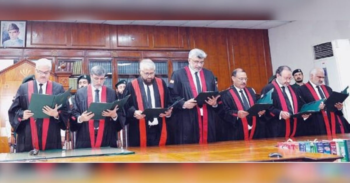 Six Newly-Confirmed Judges Take Oath at Peshawar High Court