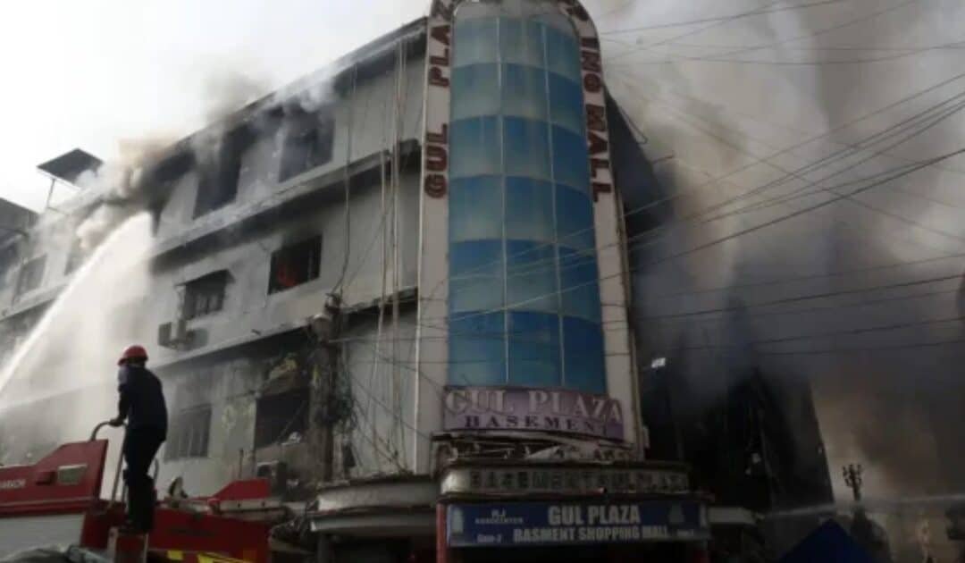 Traders Fear Massive Losses as Gul Plaza Fire Guts Over 1,000 Shops