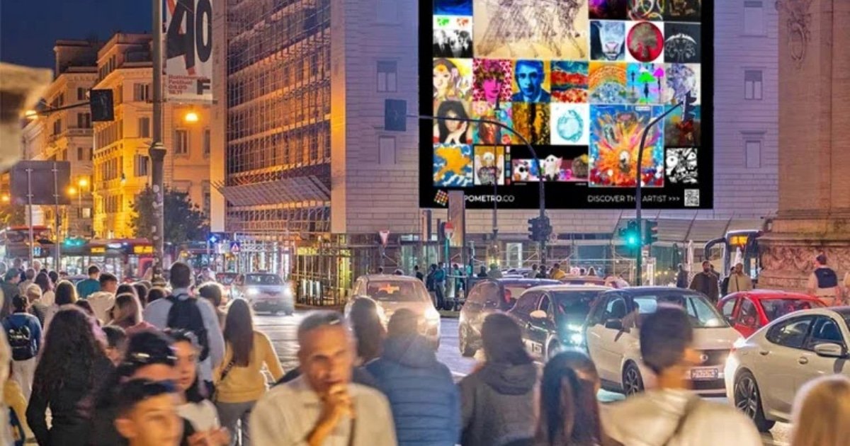 Rome’s LED Takeover-Warda Rana’s Digital Rebellion