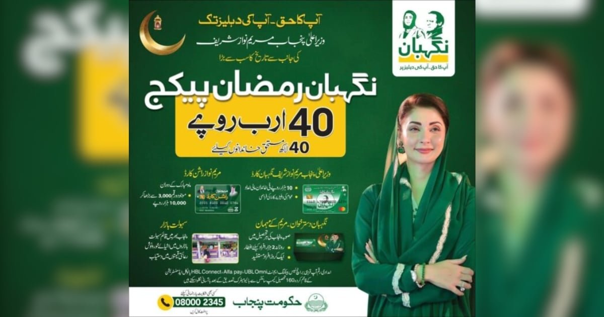 How to get Rs 10,000 from the Nigehban Ramadan Package 2026