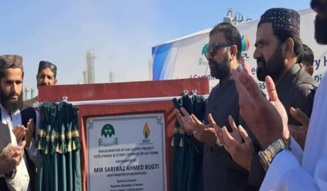 CM Bugti Inaugurates Gas Supply Projects in Sui