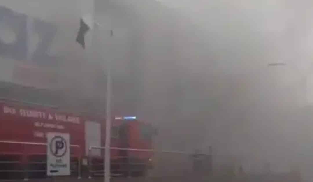 Fire at Zamzama Superstore: Rescue Teams Battle Smoke in Basement