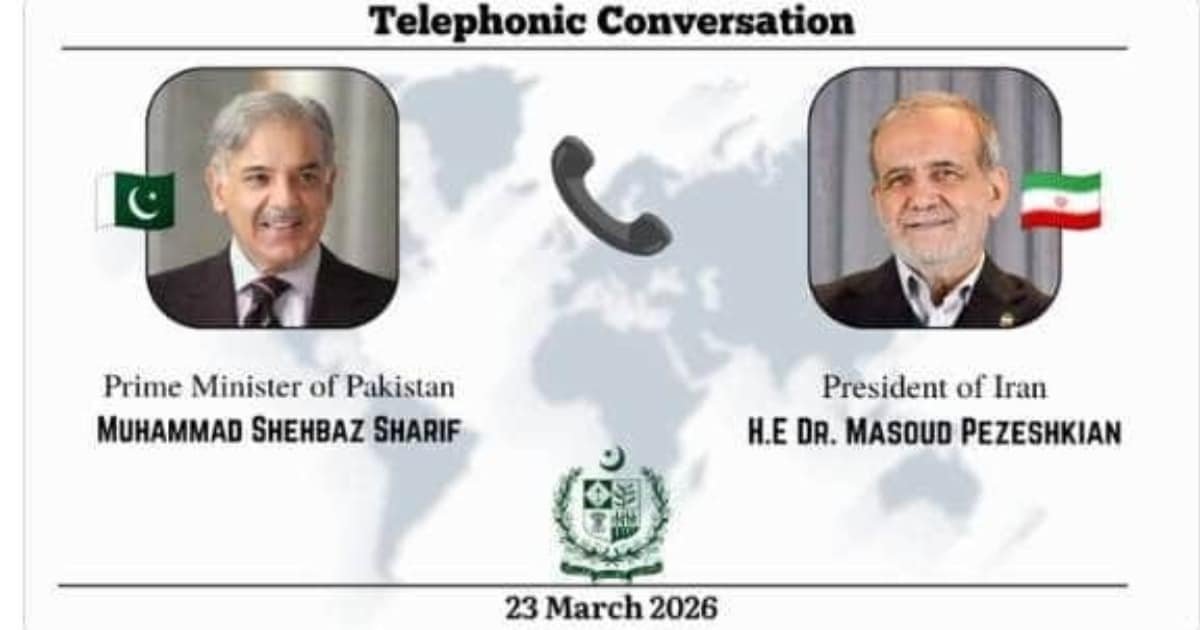 PM Shehbaz Stresses Urgent De-Escalation in Middle East During Call with Iranian President