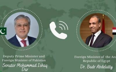 DPM Ishaq Dar held a high-level telephonic conversation with the Egyptian FM to discuss Middle East crisis