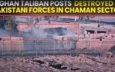 Pakistani forces destroy Afghan Taliban posts and vehicles in Chaman
