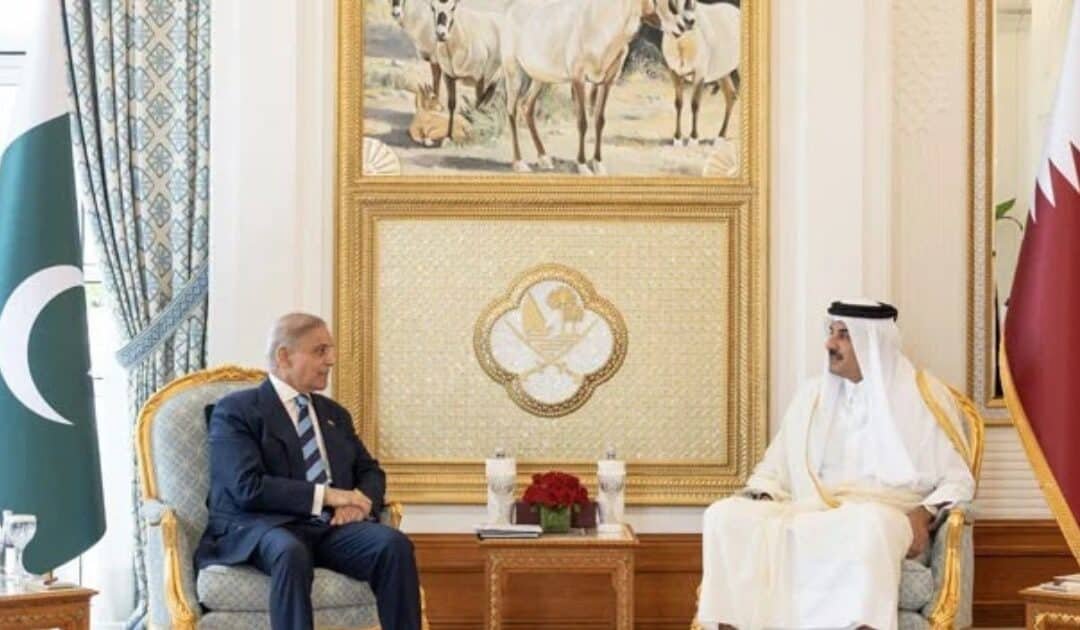 PM Shehbaz, Qatari counterpart coordinate on Middle East peace efforts