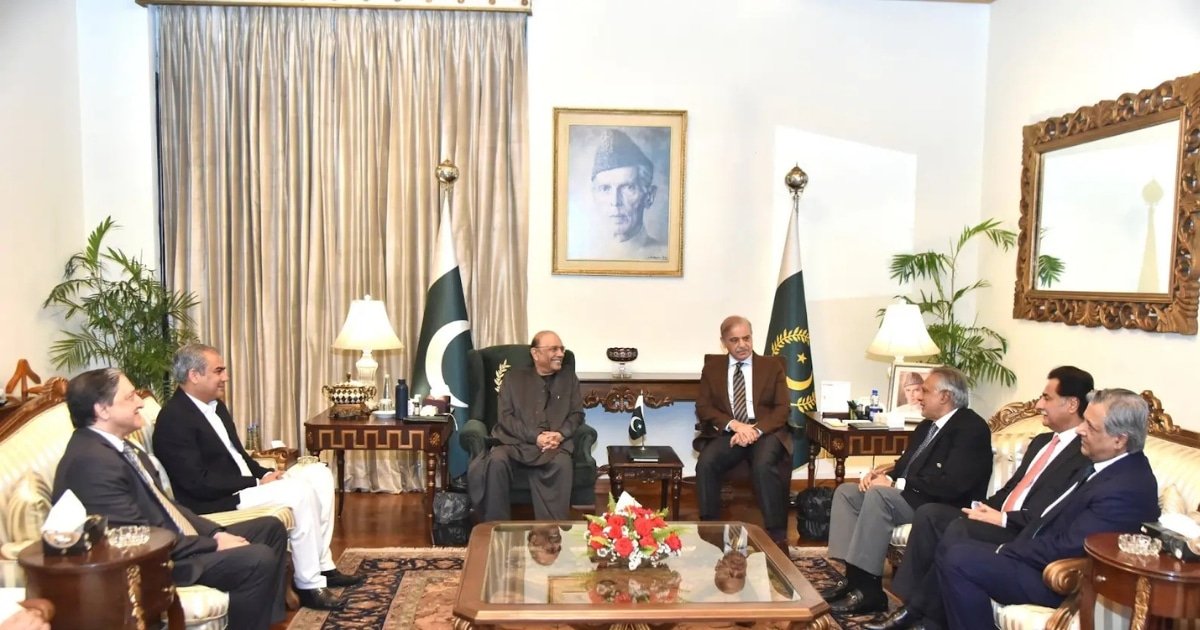 PM Shehbaz meets President Zardari