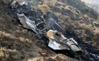 02 pilots martyred as PAF trainer aircraft crashes near Mardan