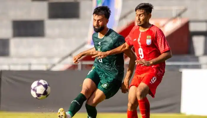 Pakistan's national football team held to a goalless draw by ten-man Bangladesh