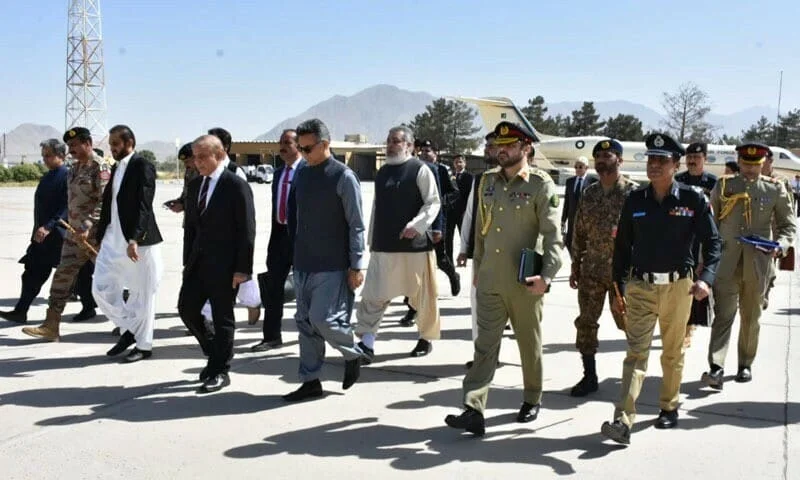 PM Shehbaz Arrives in Quetta for Day Long Visit