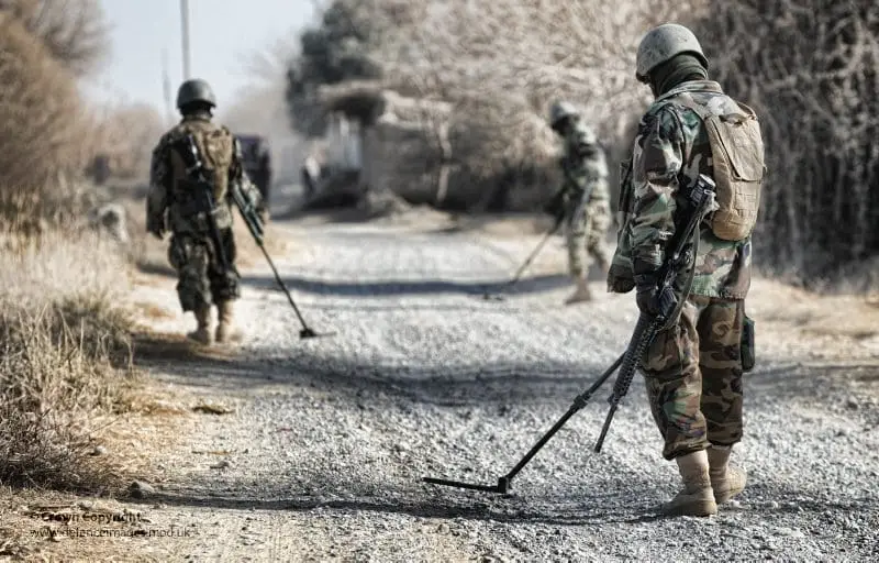 Afghan National Army Soldiers Search Roadway for IEDs US Backs Pakistan’s Right to Self-Defense at 9th UN Counterterrorism Strategy Review
