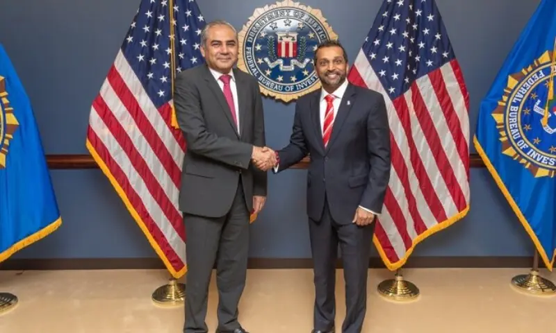 Home 13 US, Pakistan Deepen Law Enforcement Ties as FBI Chief Kash Patel meets Mohsin Naqvi