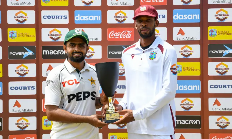 Pakistan Beats West Indies With 08-Wicket Win in Trinidad Pakistan Beats West Indies With 08-Wicket Win in Trinidad