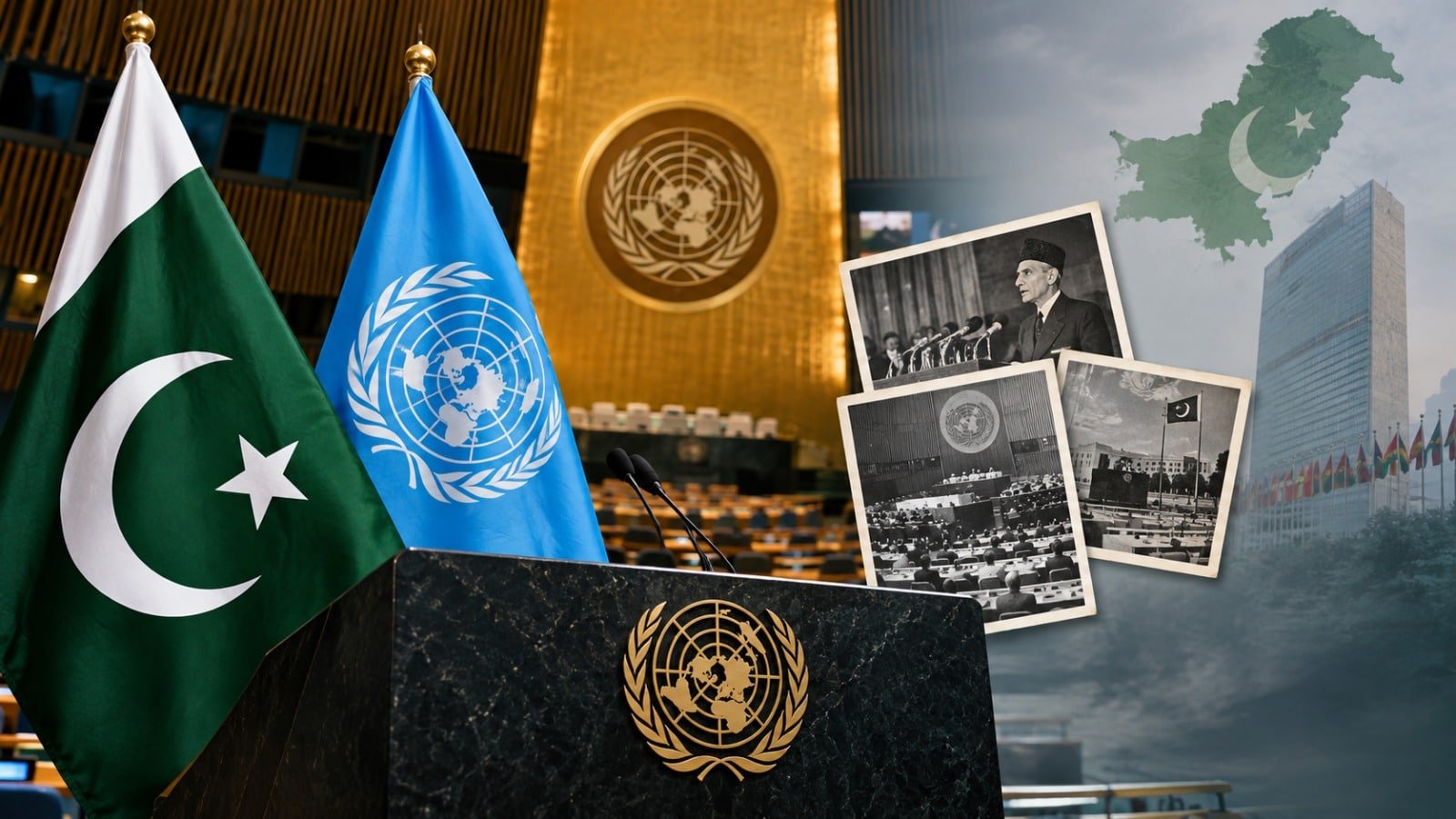 The blog is on history of Pakistani addresses at United Nations